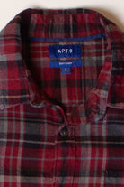 Red Apt. 9 Soft Touch Flannel Shirt (2000s)