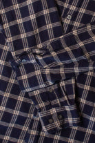Navy Blue French Connection Flannel Shirt (2000s)