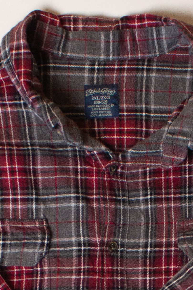 Gray & Red Flannel Shirt (2000s)