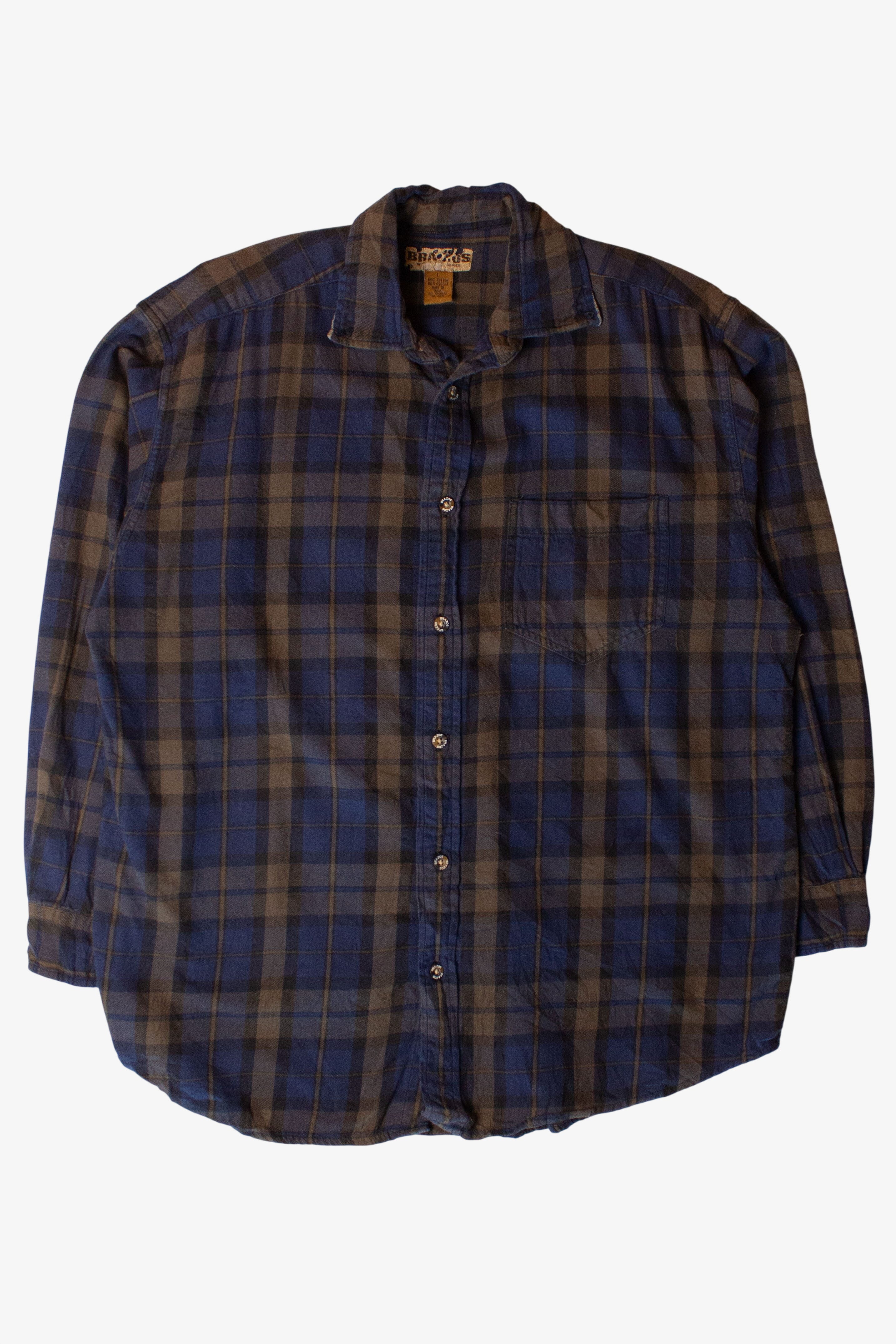 Olive & Blue Brazos Flannel Shirt (2000s)