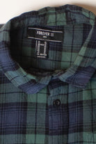 Green Forever 21 Flannel Shirt (2010s)