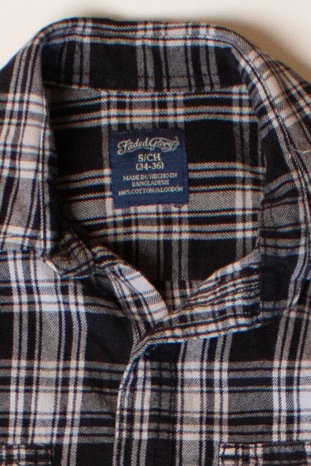 Black Faded Glory Flannel Shirt (2000s)