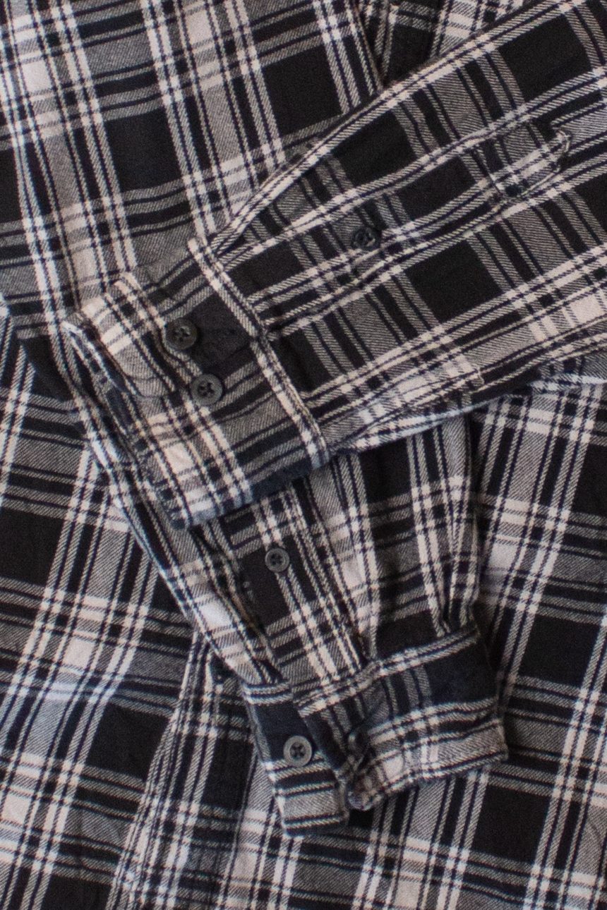 Black Faded Glory Flannel Shirt (2000s)