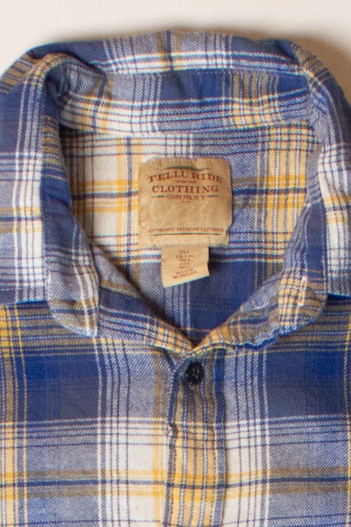 Blue & Yellow Flannel Shirt (2000s)