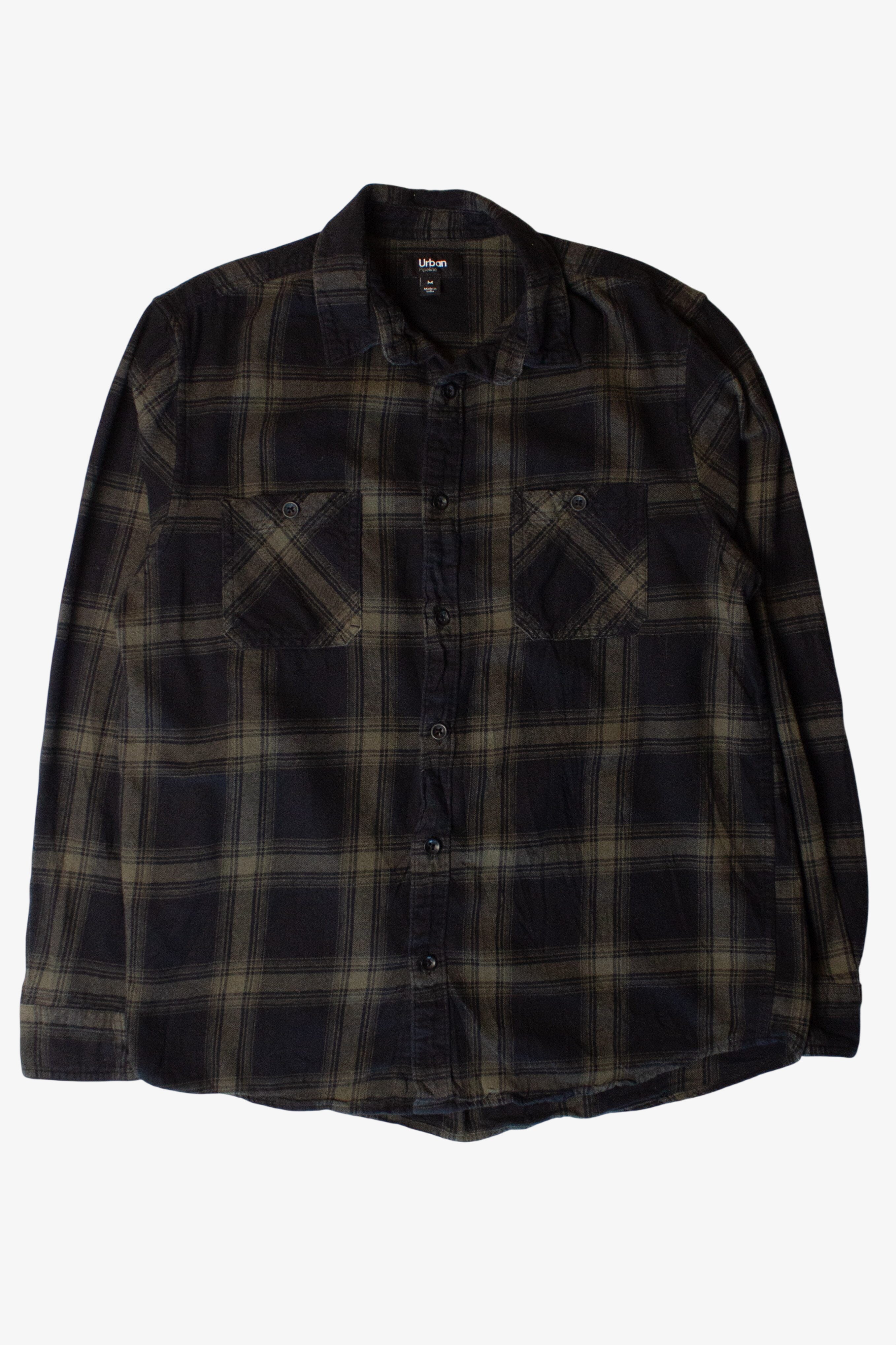 Green & Black Flannel Shirt (2010s)