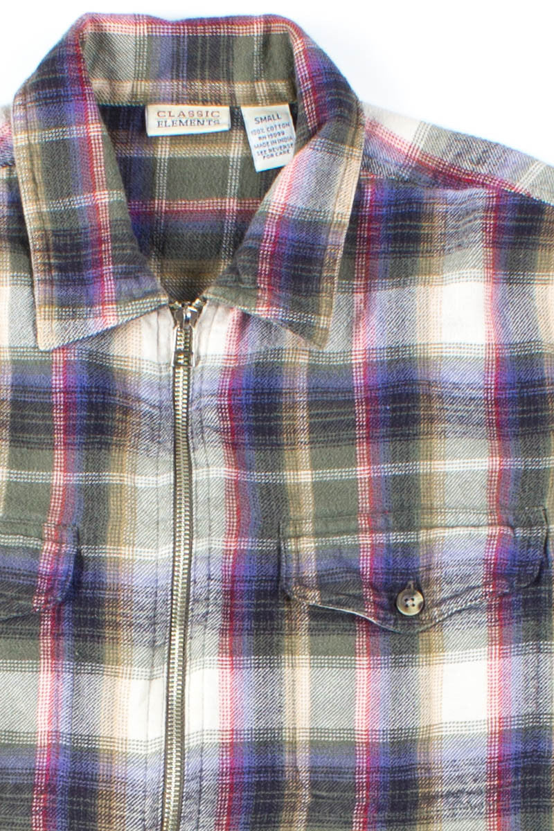 Vintage Zip Flannel Shirt 1601