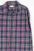 Soft Navy & Purple Vintage Flannel 2506
