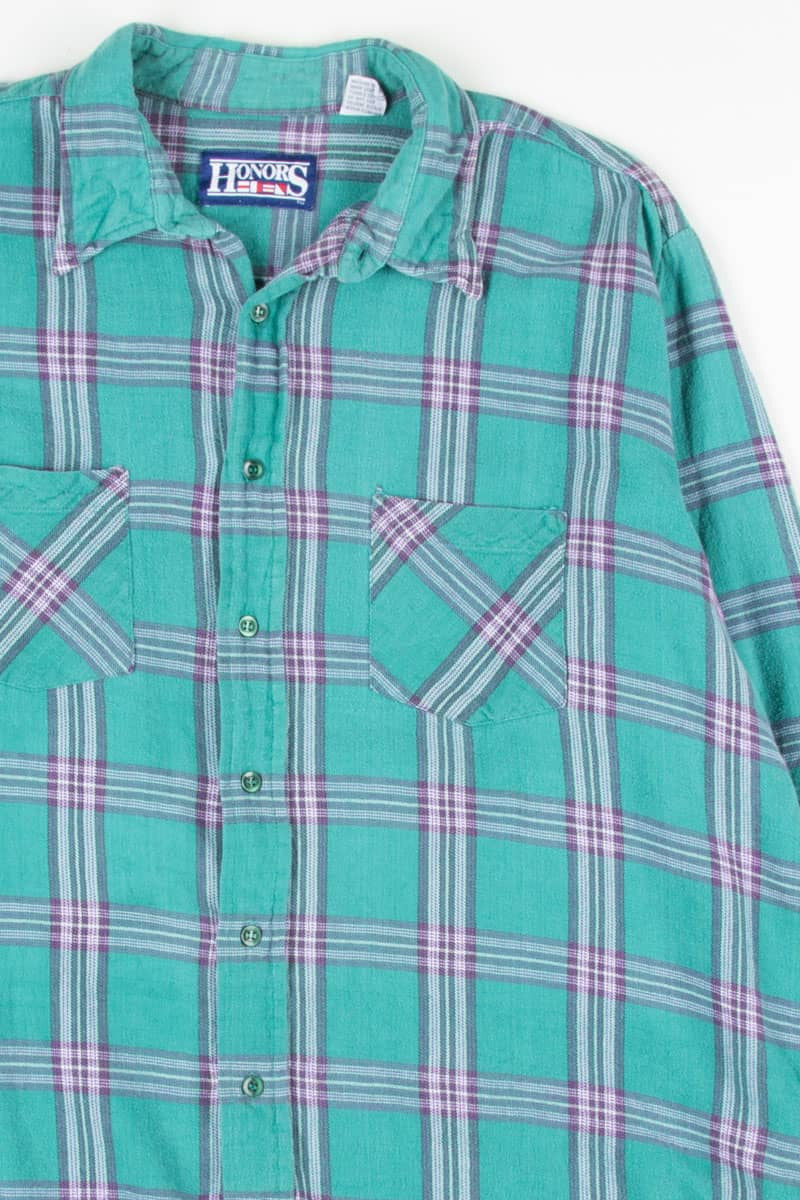 Teal Vintage Flannel 2520