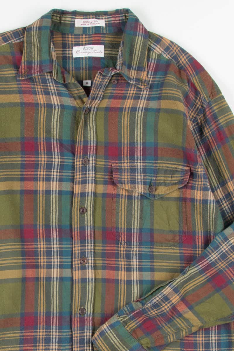 Olive Vintage Flannel 2528