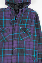Purple Hooded Vintage Flannel 2535