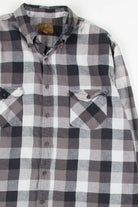 Black Checkered Vintage Flannel 2540