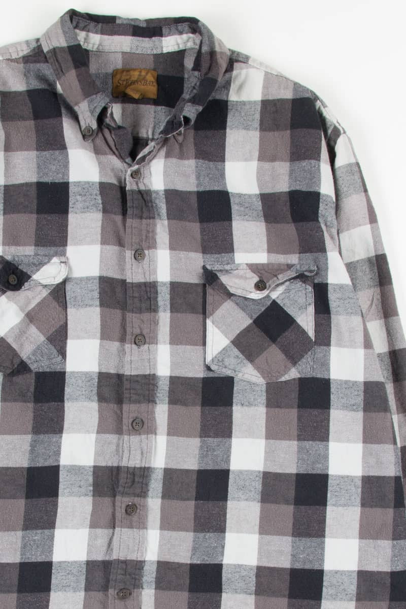 Black Checkered Vintage Flannel 2540