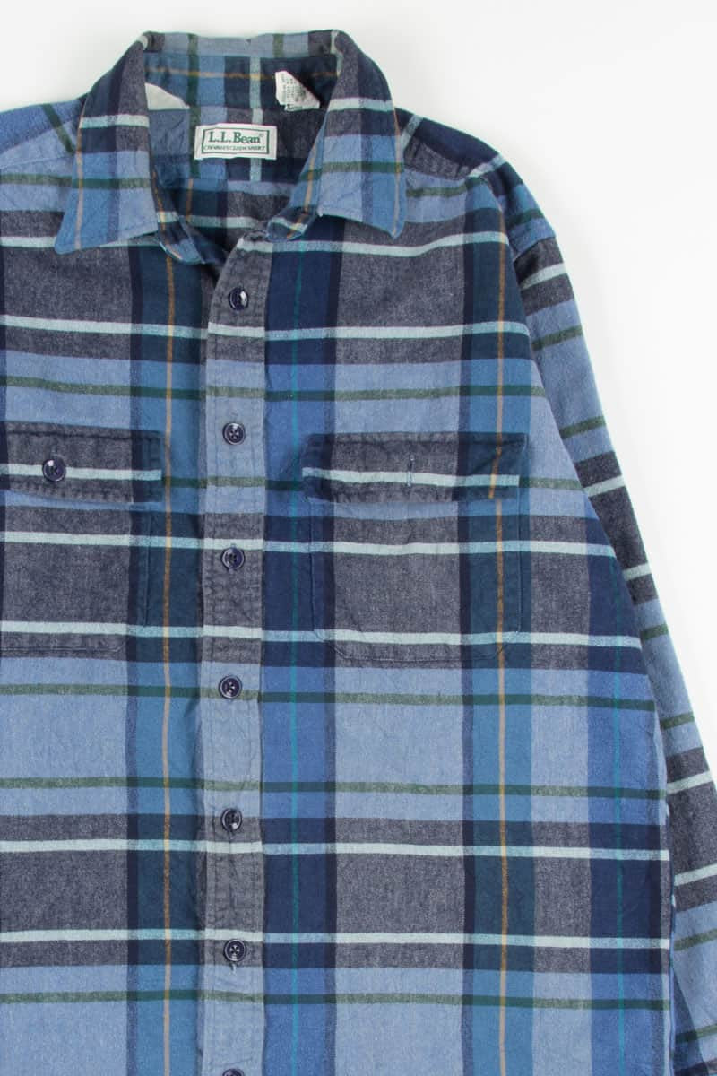 Blue L.L. Bean Vintage Flannel 2547
