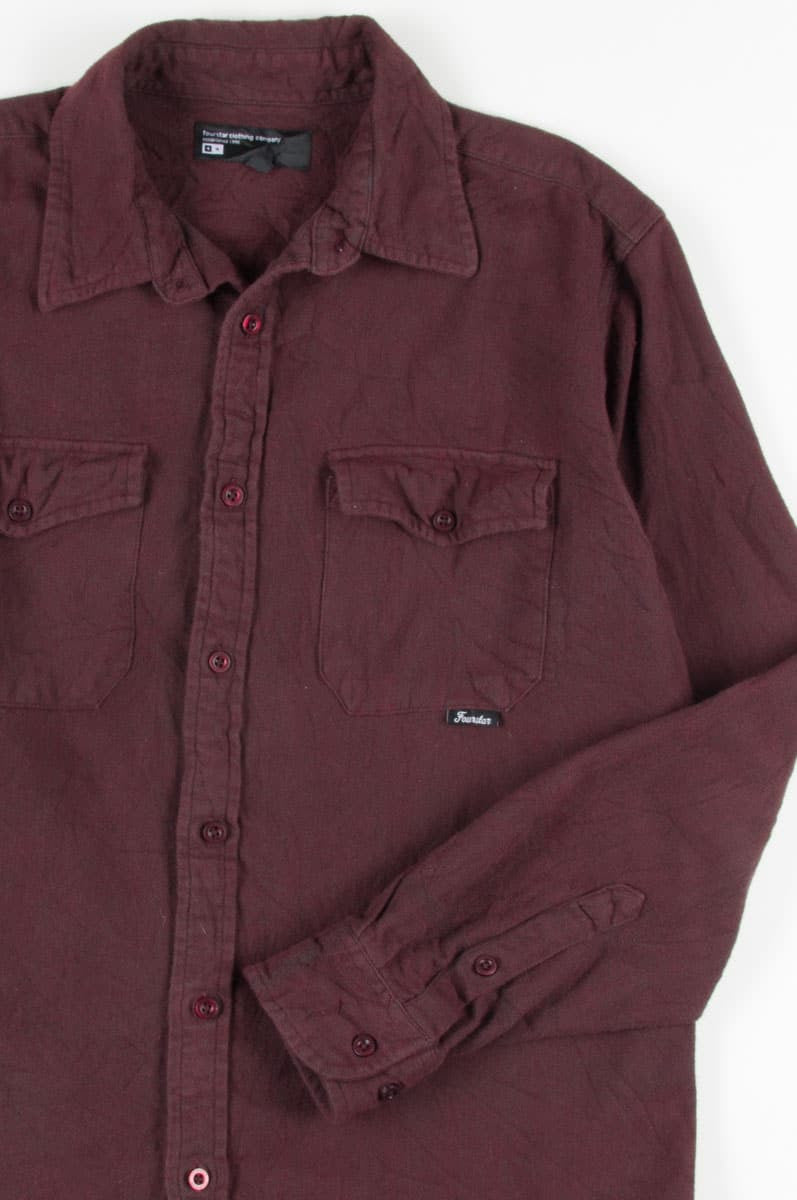 Soft Burgundy Vintage Flannel 2548