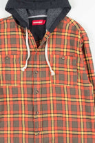 Orange Hooded Vintage Flannel 2552