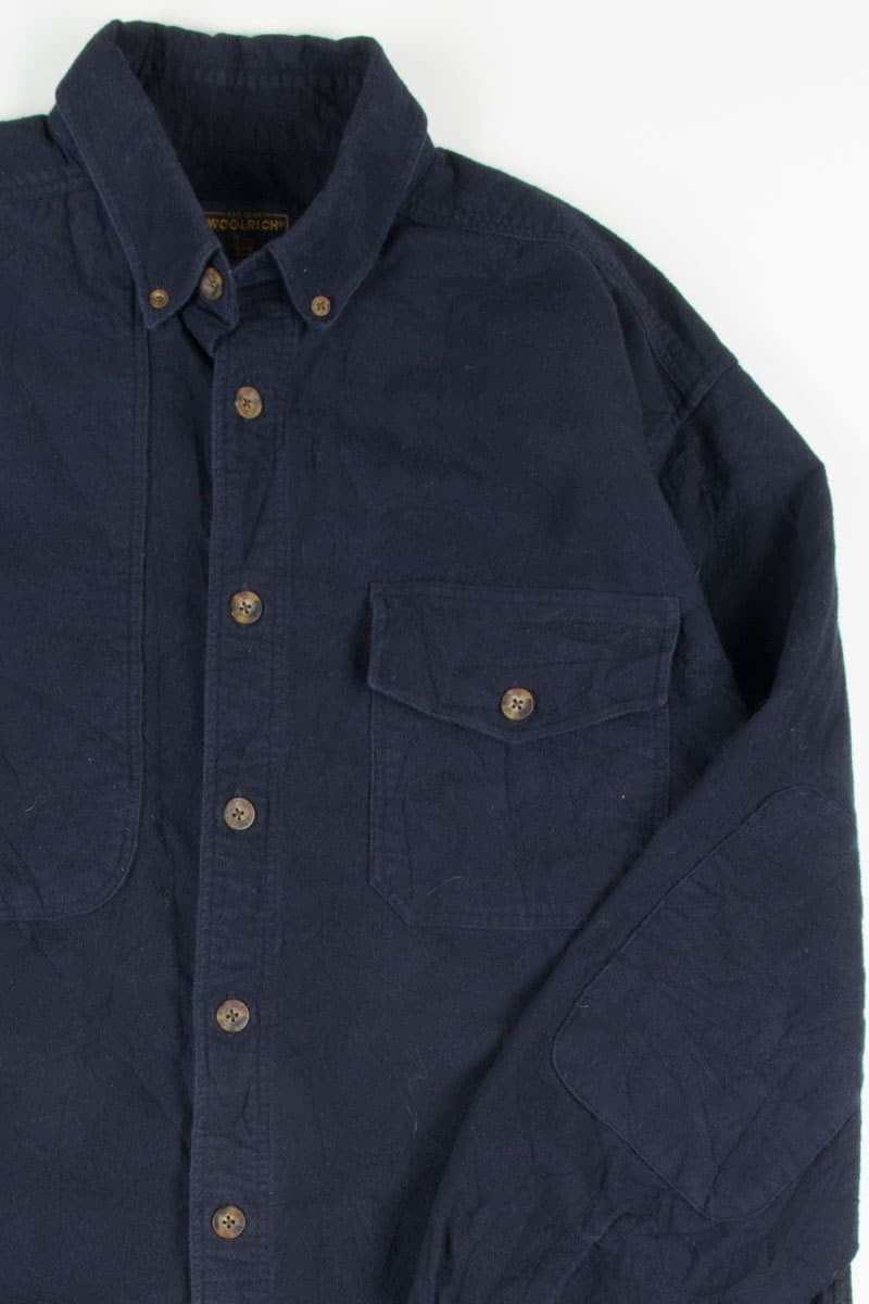 Navy Woolrich Vintage Hunting Flannel 2563