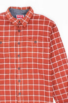 Orange Wrangler Vintage Flannel 2717
