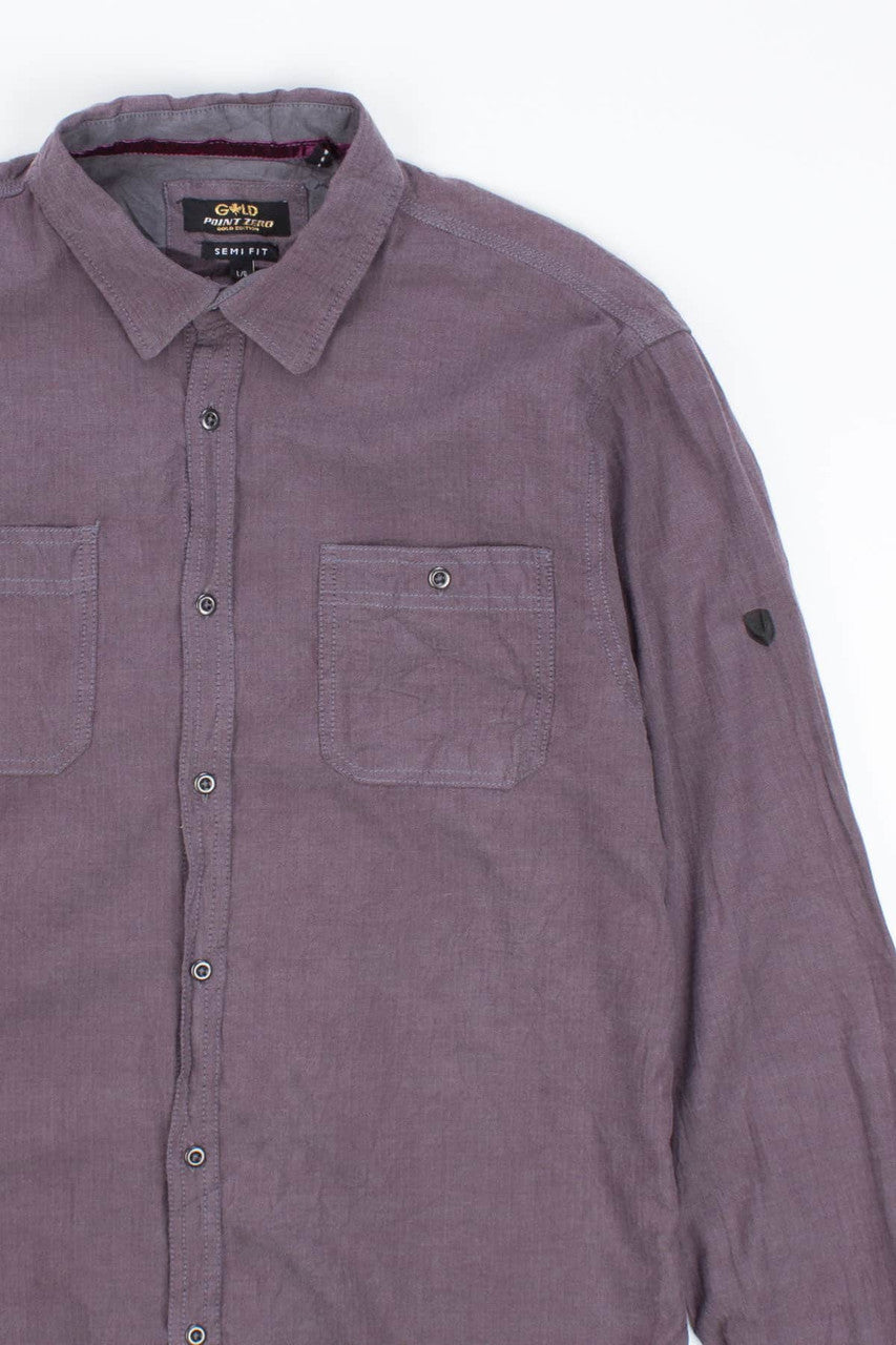 Solid Brown Herringbone Vintage Flannel 2759