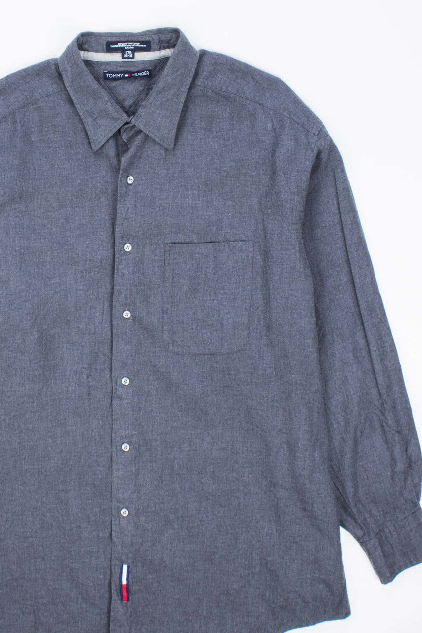 Solid Charcoal Tommy Hilfiger Vintage Flannel 2792