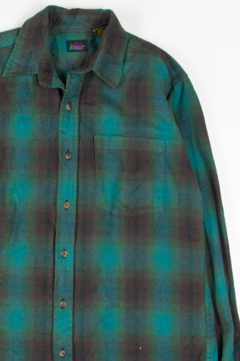 REI Green Vintage Flannel 2915