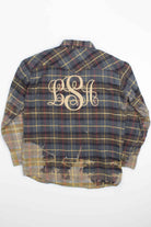 Bleached Pearl Snap Button Flannel