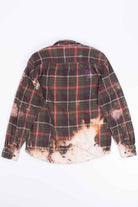Bleach Blasted Green Flannel Shirt