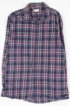 Soft Navy & Purple Vintage Flannel 2506
