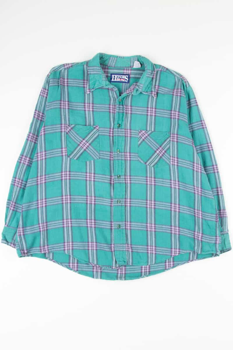 Teal Vintage Flannel 2520