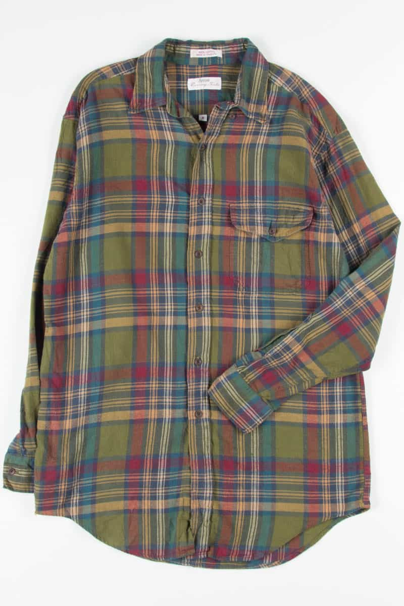 Olive Vintage Flannel 2528