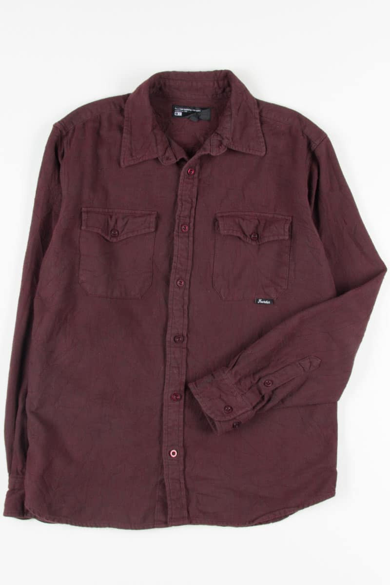 Soft Burgundy Vintage Flannel 2548