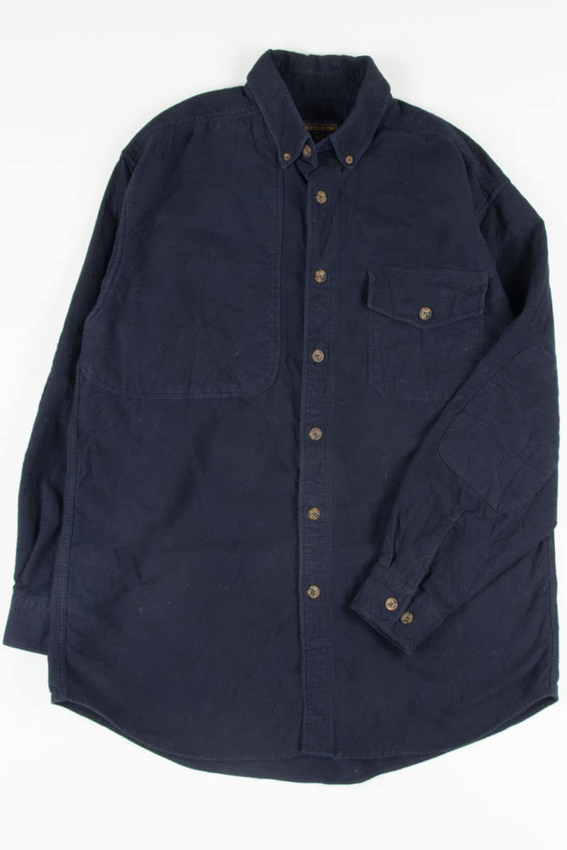 Navy Woolrich Vintage Hunting Flannel 2563