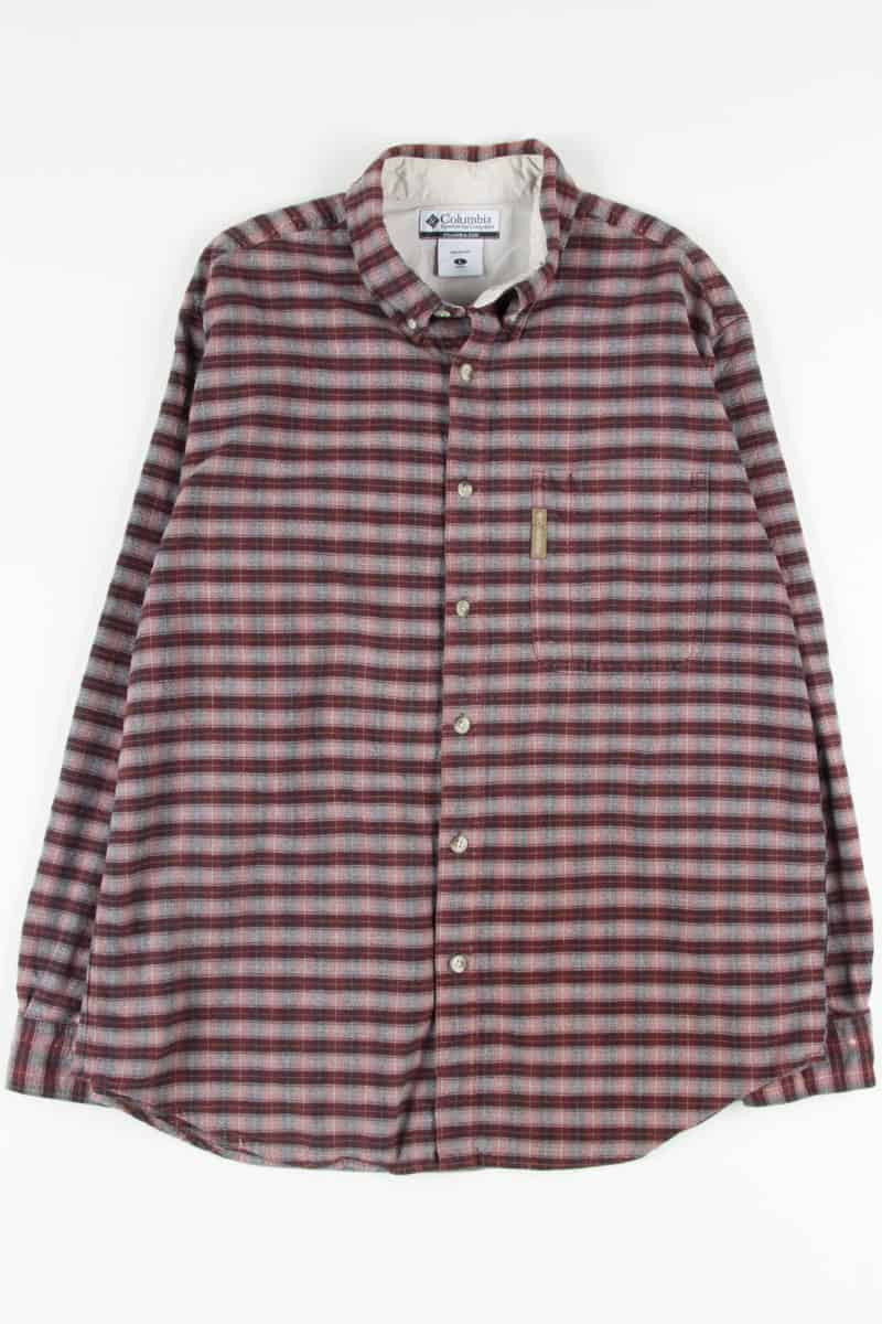 Burgundy Columbia Vintage Flannel 2577