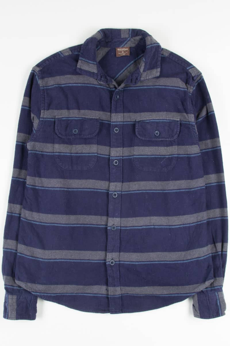 Blue Striped Vintage Flannel 2661