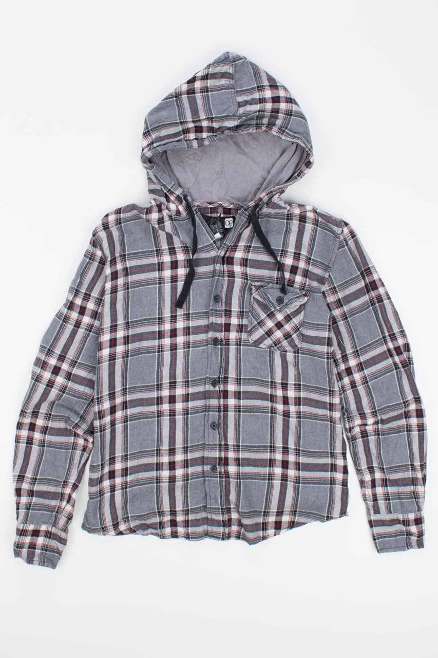 Cropped Hooded Vintage Flannel 2728