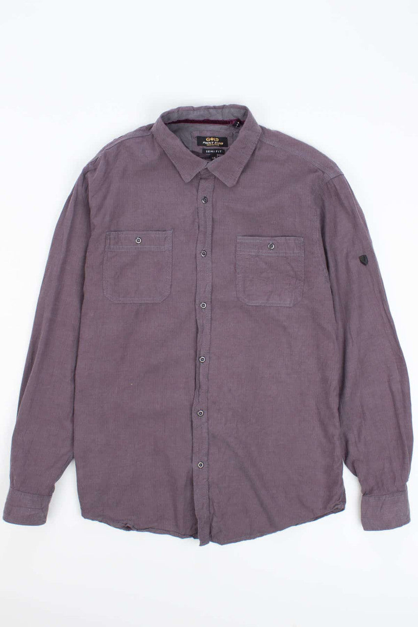 Solid Brown Herringbone Vintage Flannel 2759