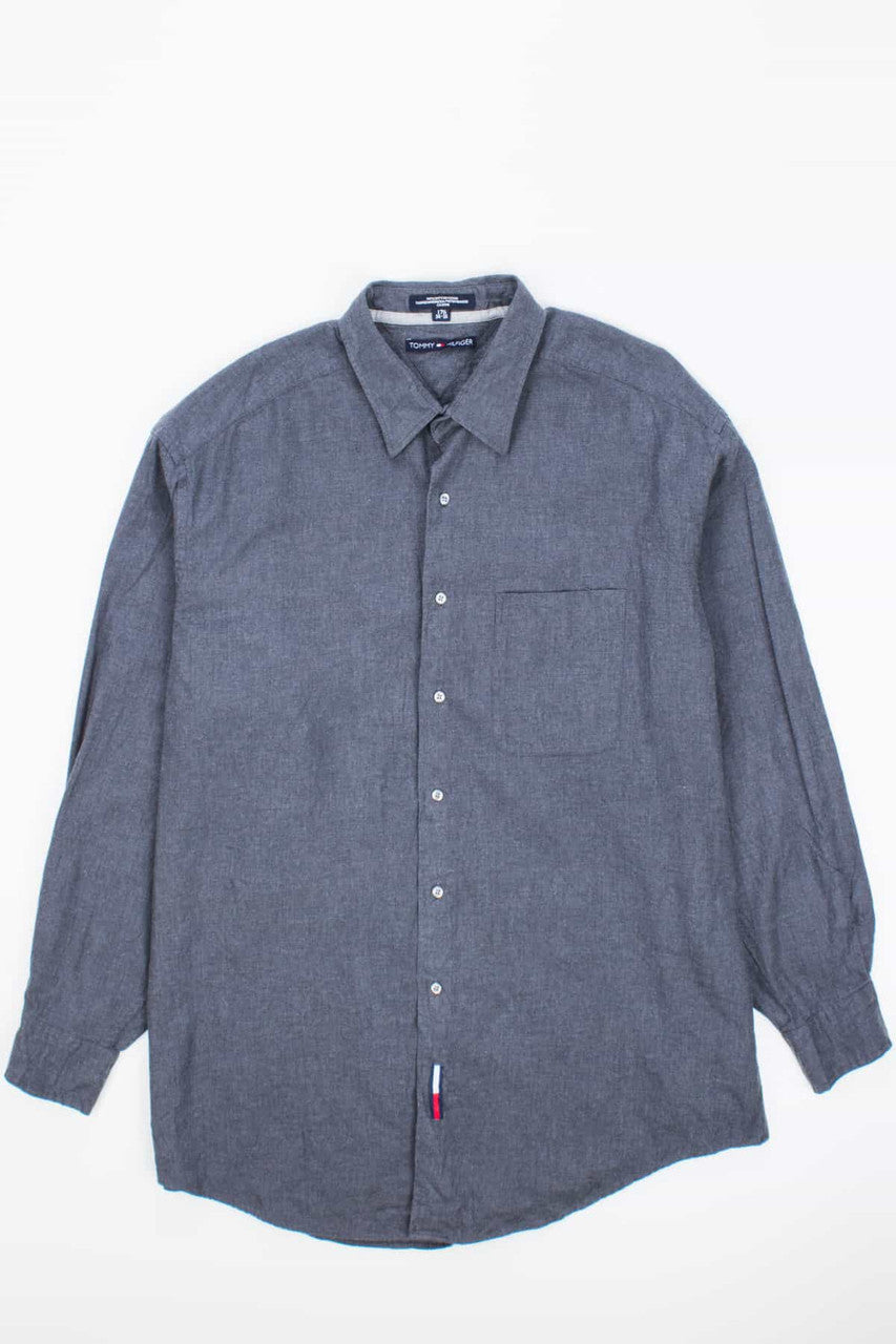 Solid Charcoal Tommy Hilfiger Vintage Flannel 2792