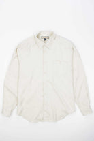 Ivory Long Sleeve Vintage Silk Button Up