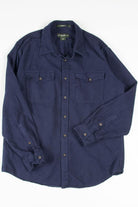 Eddie Bauer Soft Navy Vintage Flannel 2813