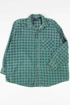Vintage Green Distressed Flannel 2830