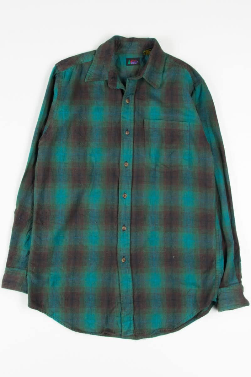 REI Green Vintage Flannel 2915