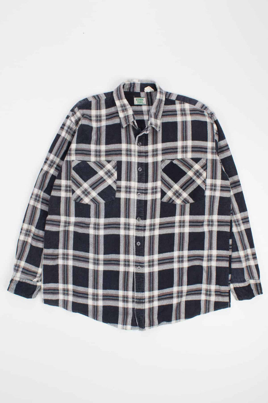 Black & Brown Soft Vintage Flannel