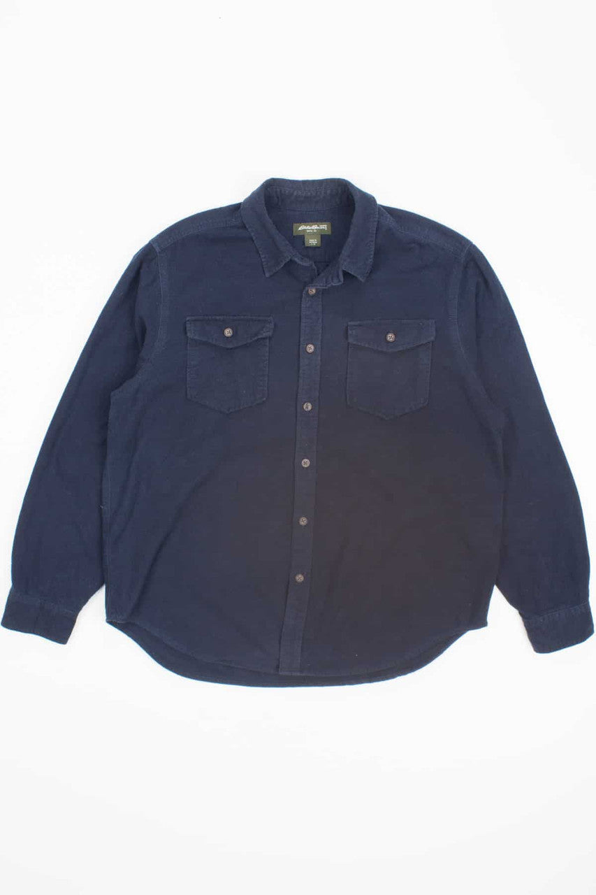 Eddie Bauer Navy Chamois Shirt