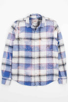 Bleach Sprayed Flannel Shirt