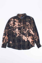 Green and Black Bleached Flannel