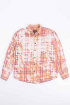 Pumpkin Spice Bleached Flannel Shirt