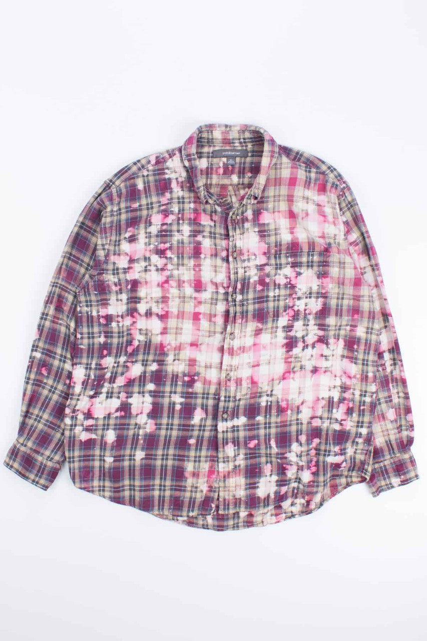 Berry Mix Bleached Flannel Shirt