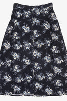 Navy Blue Feruccia Floral Skirt
