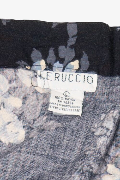 Navy Blue Feruccia Floral Skirt