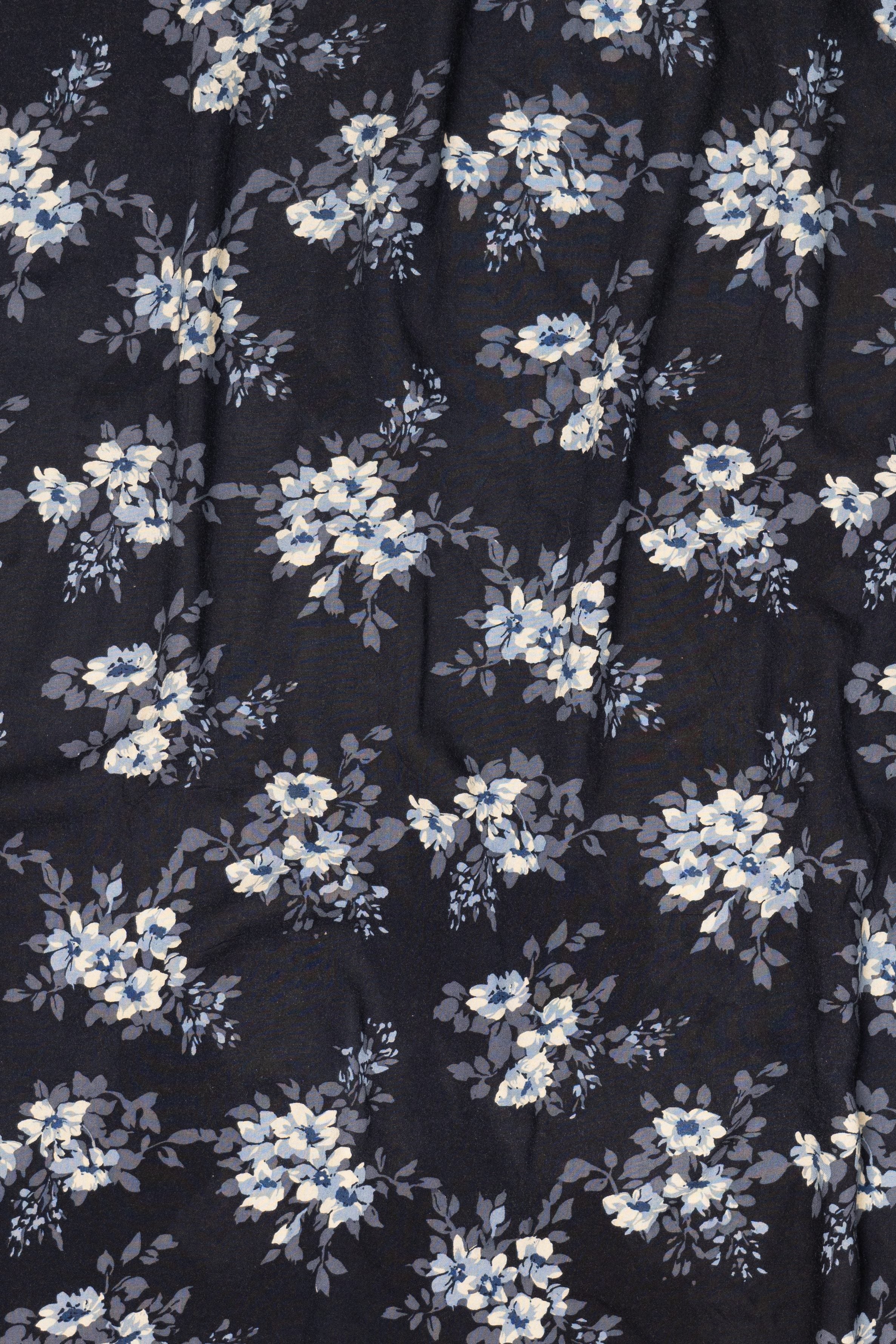 Navy Blue Feruccia Floral Skirt