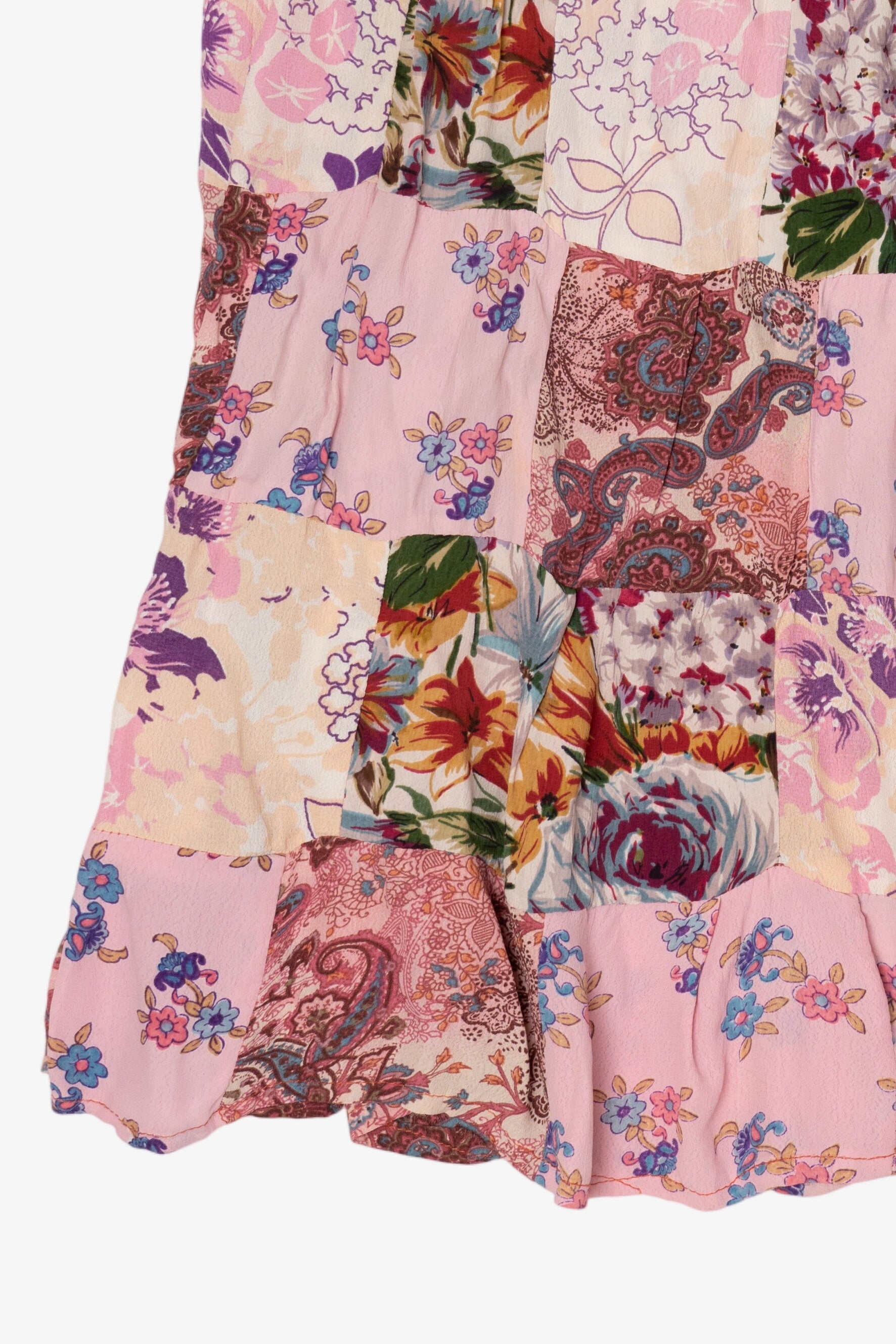Vintage Pink Just Crossing Patchwork Skirt (1990s)